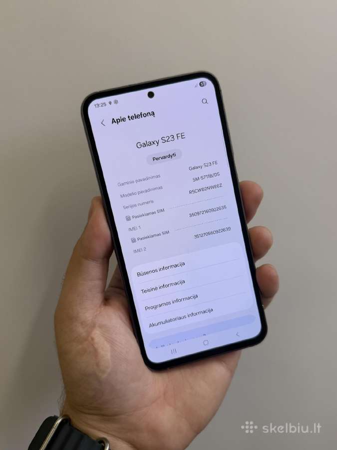 Samsung S23 Fe 256 GB - nuotraukos Nr. 4