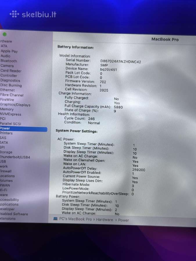MacBook Pro 15-inch 2016 - nuotraukos Nr. 8