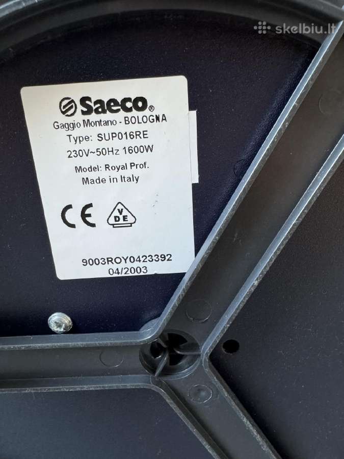 Saeco Royal Professional kavos aparatas Sup016re - nuotraukos Nr. 5