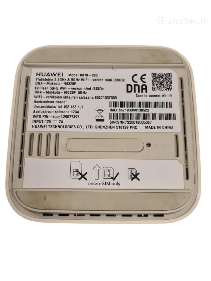 Huawei B818-263 Cat 19 4G+ 1.6gbps modemas +3mėn. - nuotraukos Nr. 6