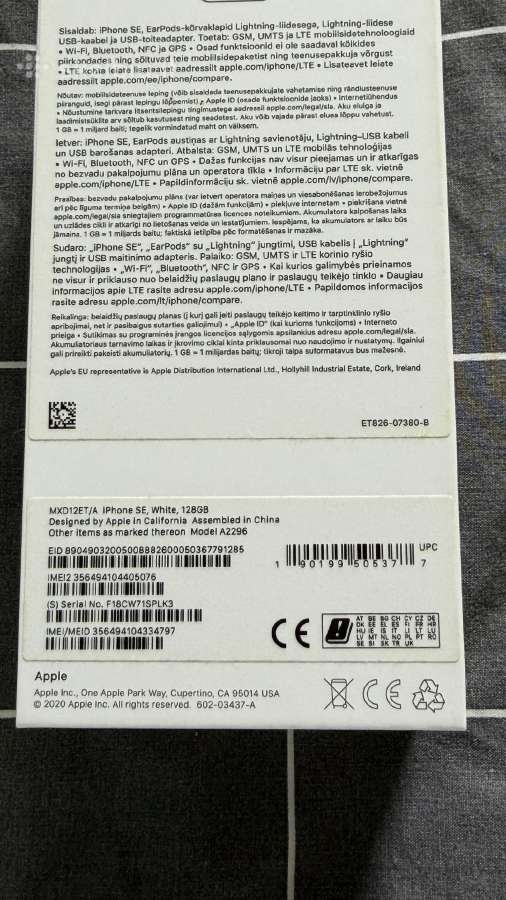 iPhone Se 2020 128 GB - nuotraukos Nr. 4