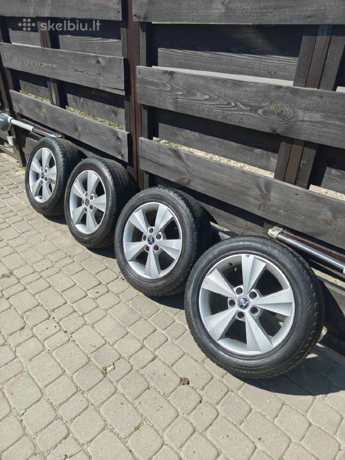 Škoda originalūs R16 ratlankiai su vas. padangomis - nuotraukos Nr. 3