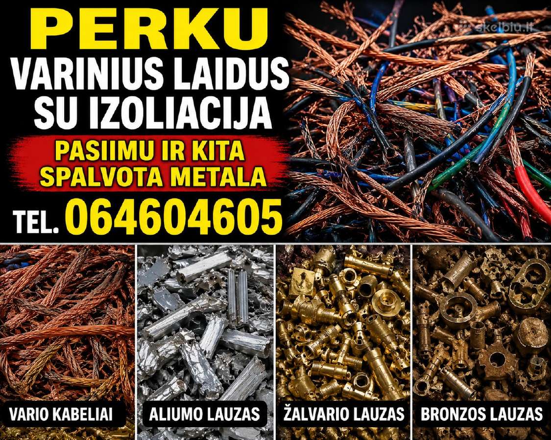 Perku varinius laidus kabelius - nuotraukos Nr. 2