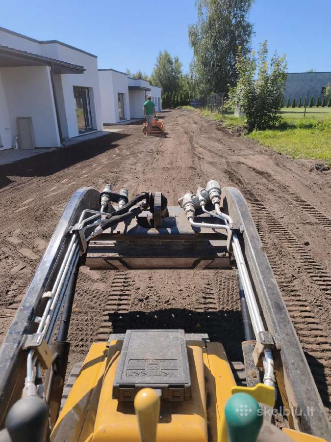 Mini Bobcat nuoma su operatoriumi sklypų lyginimas - nuotraukos Nr. 2