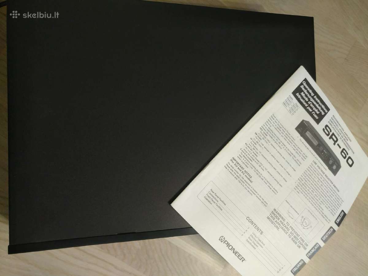 Reverberation pre-amplifier Pioneeer sr-60 - nuotraukos Nr. 4