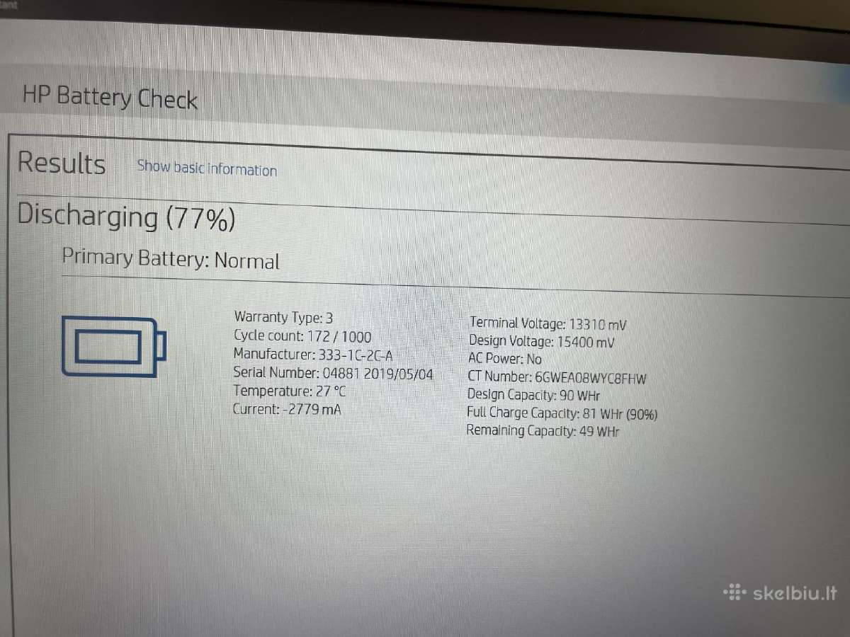 Hp Zbook 15 G5 i7-8850h 32gb RAM 512gb SSD - nuotraukos Nr. 9