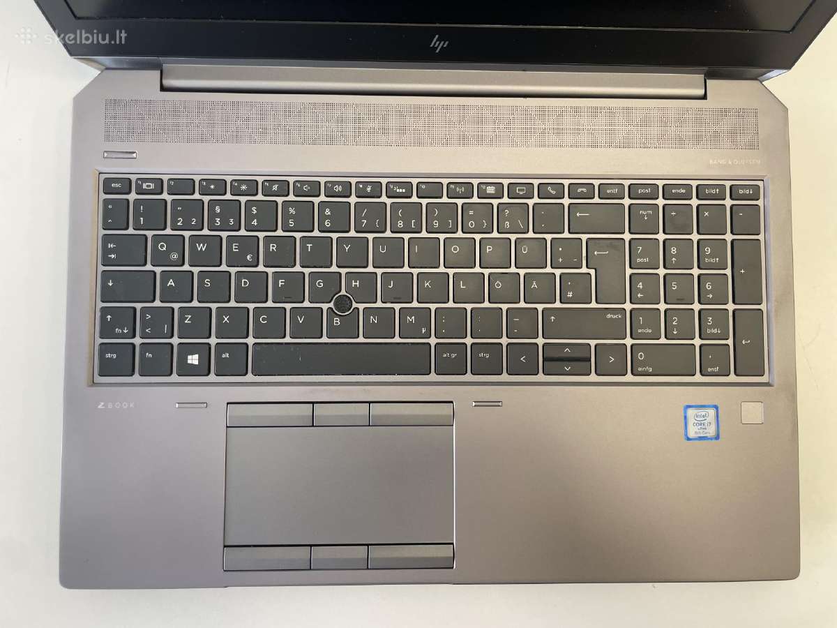 Hp Zbook 15 G5 i7-8850h 32gb RAM 512gb SSD - nuotraukos Nr. 5