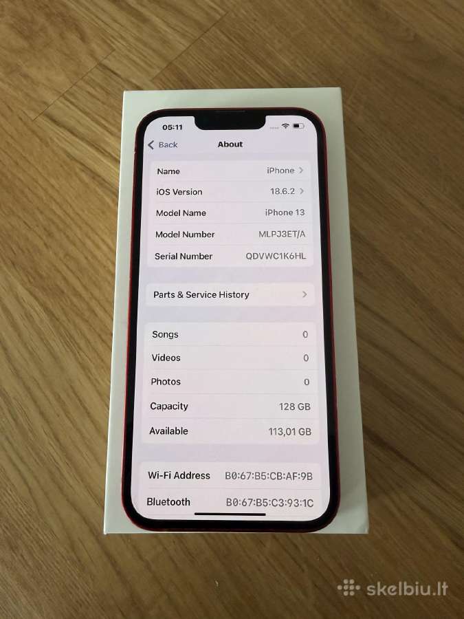 iPhone 13 128gb - nuotraukos Nr. 4