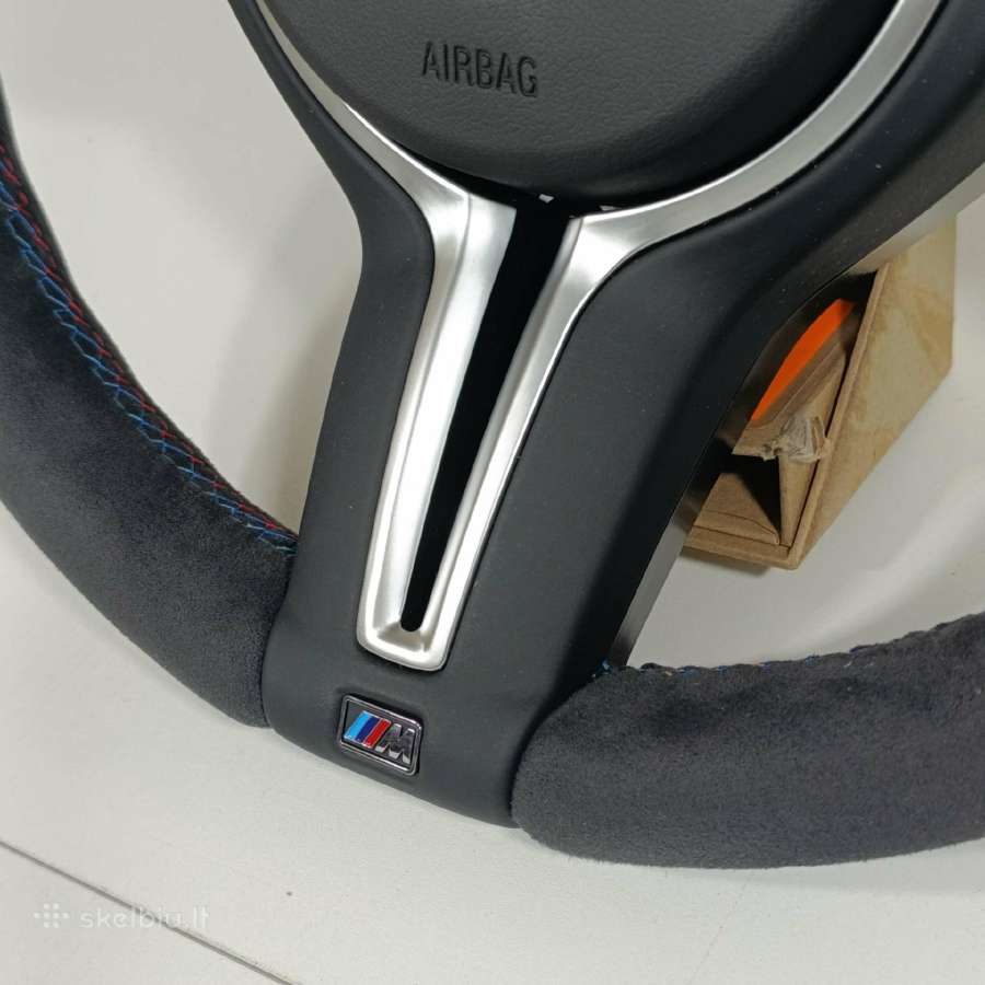 Bmw Cs Alcantara Vairas F30 F32 F36 F15 F16 X5 X6 - nuotraukos Nr. 6