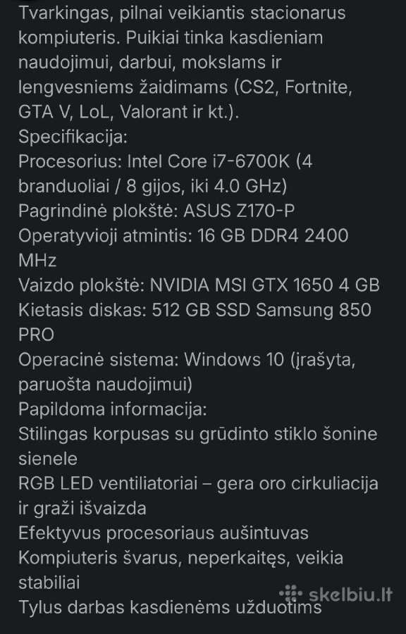 Parduodu stacionaraus kompo deze - nuotraukos Nr. 2