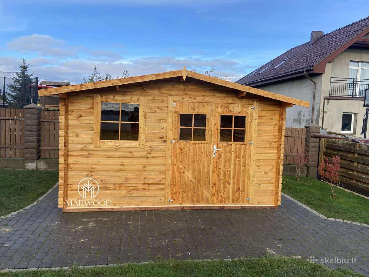 3x4 sodo namelis iš 28mm sienojų tik 999 Eur! - nuotraukos Nr. 4