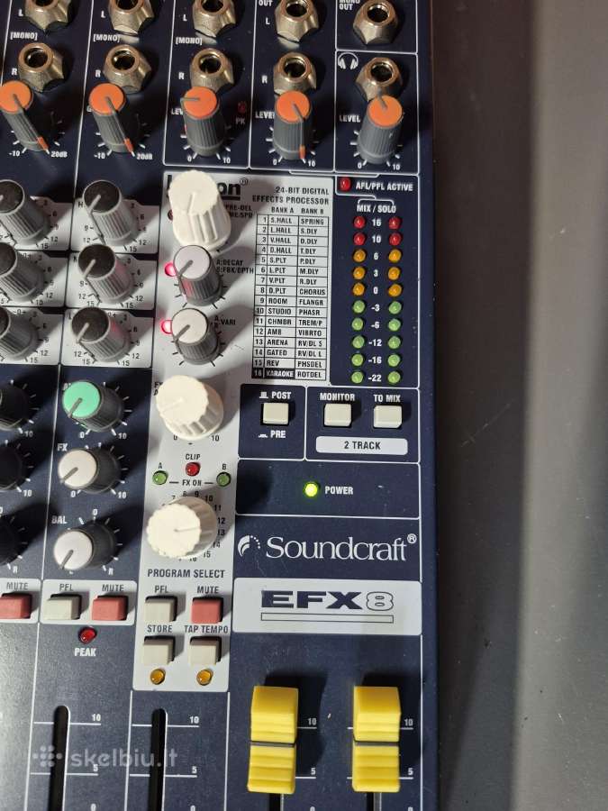 Soundcraft Efx8 garso pultas - nuotraukos Nr. 3