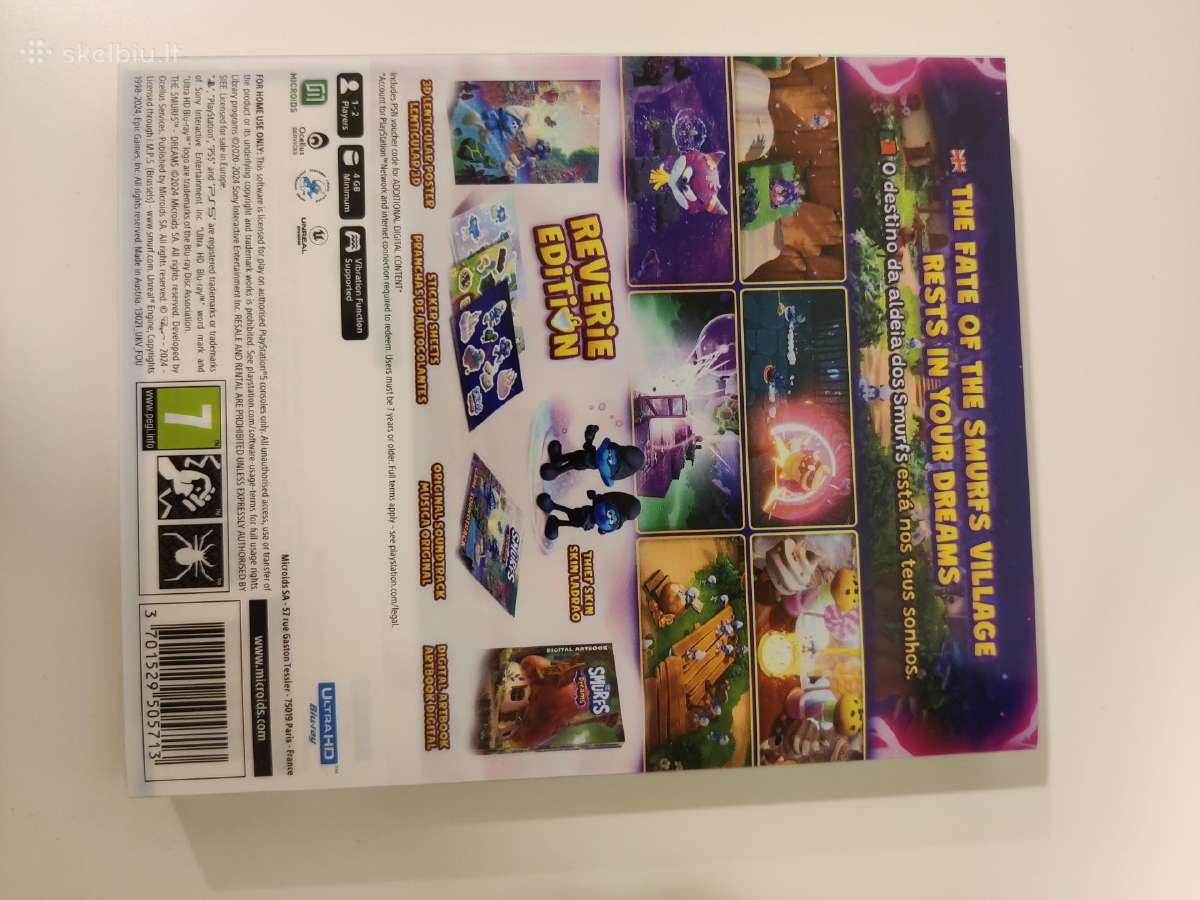 The smurfs dreams reverie edition Playstation 5 - nuotraukos Nr. 2
