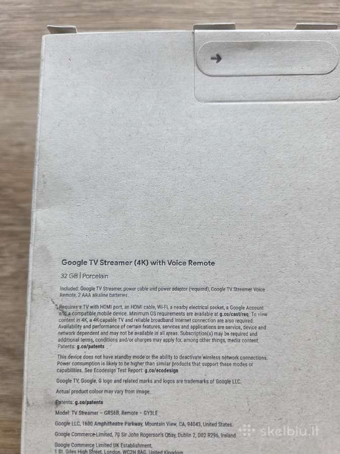 Google TV Streamer 4k 32gb Multimedijos - nuotraukos Nr. 3