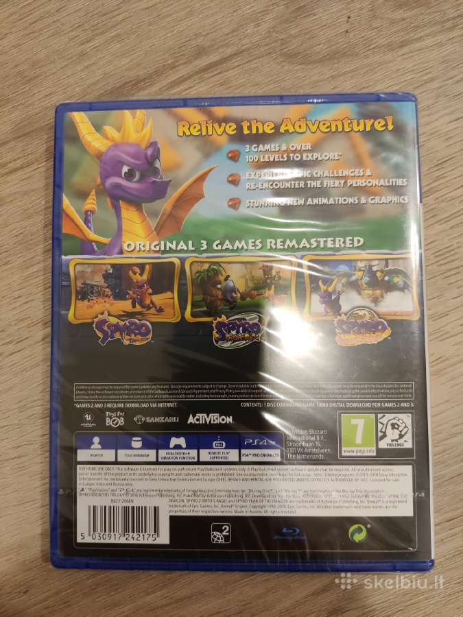 Spyro reignited trilogy playstation 4 new - nuotraukos Nr. 2