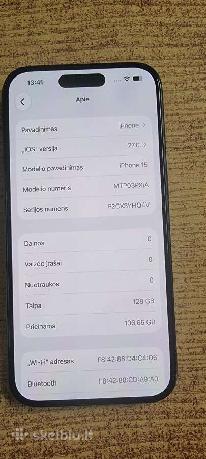 iPhone 15 128gb - nuotraukos Nr. 2