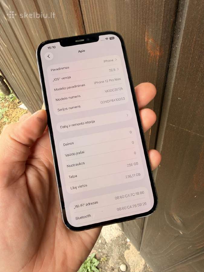 iPhone 12 Pro Max 256gb Nauja Baterija - nuotraukos Nr. 6