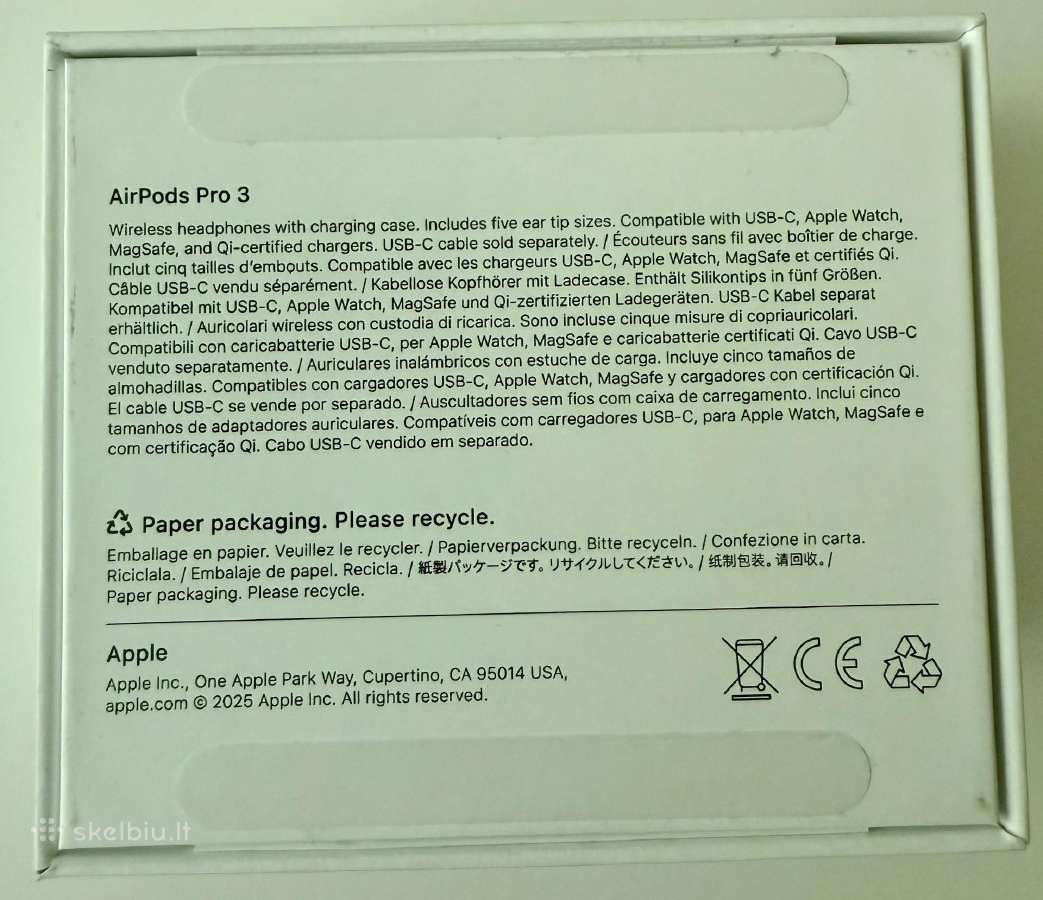 Parduodu originalius Airpods Pro3 - nuotraukos Nr. 3