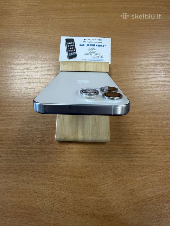 iPhone 15 Pro Max 1tb White Kaina 550eur - nuotraukos Nr. 3