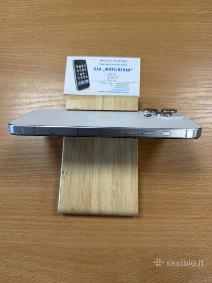 iPhone 15 Pro Max 1tb White Kaina 550eur - nuotraukos Nr. 4