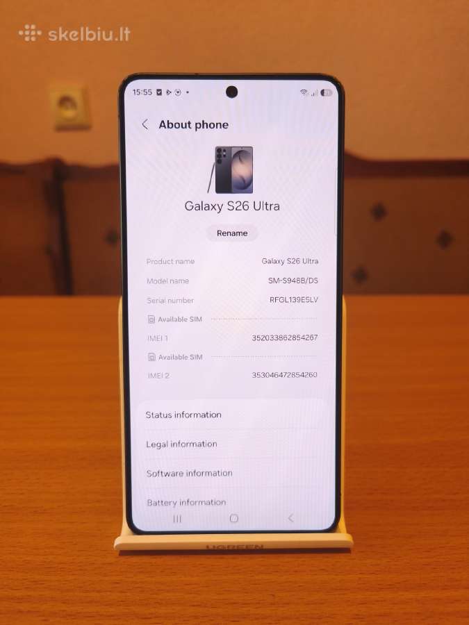 Samsung Galaxy S26 Ultra,512gb, skaitykit apršyma - nuotraukos Nr. 7