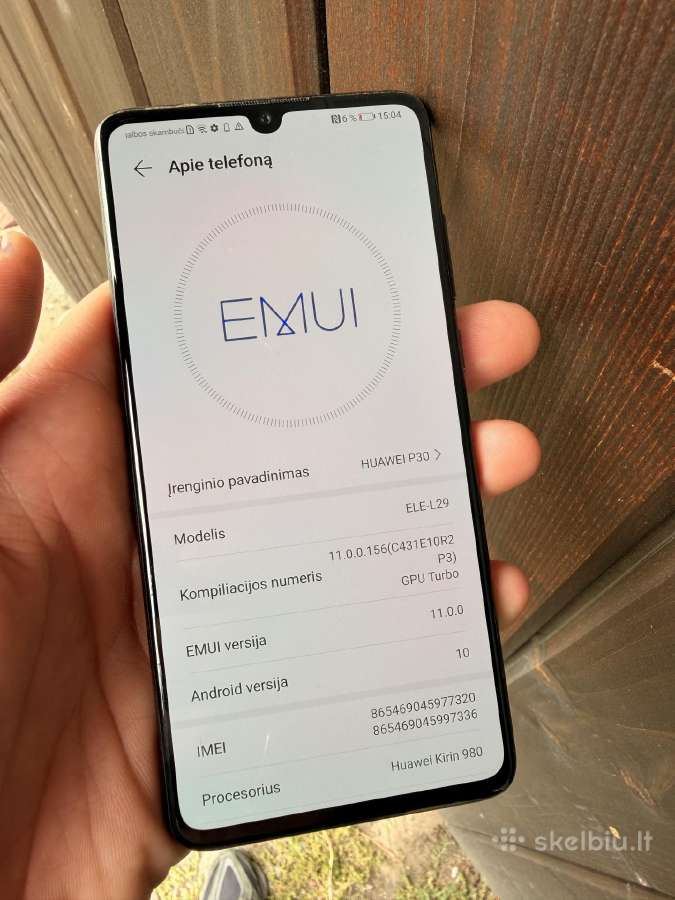 Huawei P30 128gb 6gb RAM - nuotraukos Nr. 5