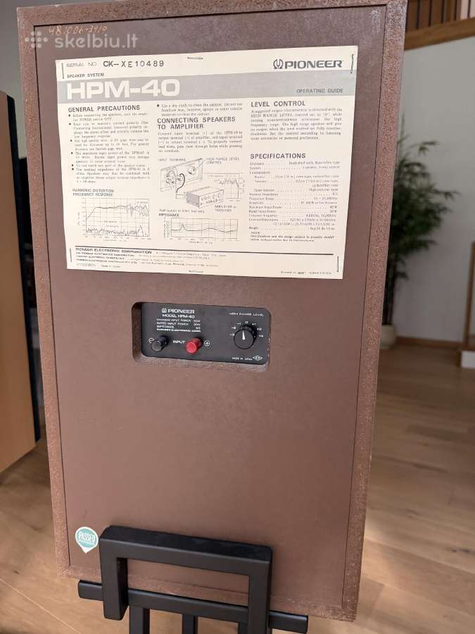 Pioneer Hpm-40 - nuotraukos Nr. 4