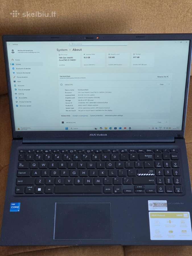 Asus vivobook 15 - nuotraukos Nr. 6