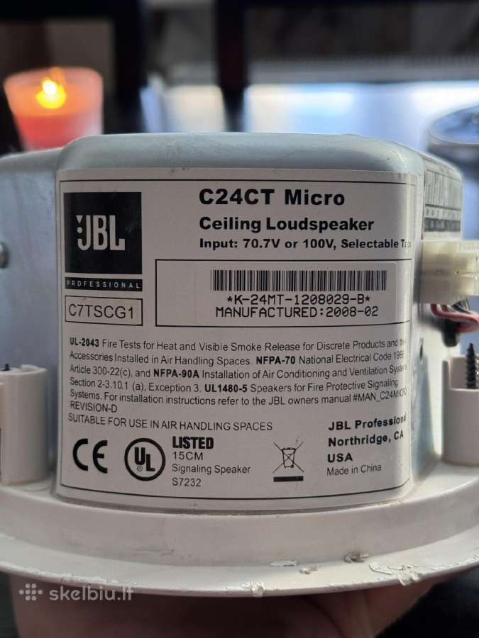 Lubiniai garsiakalbiai Jbl C24ct Micro - nuotraukos Nr. 2