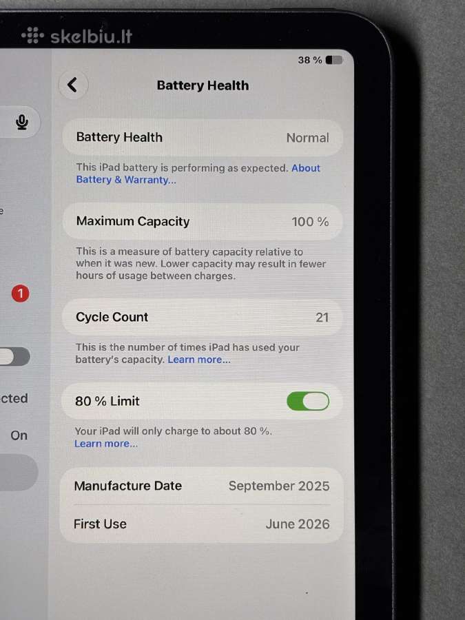 iPad mini 7th gen - nuotraukos Nr. 6