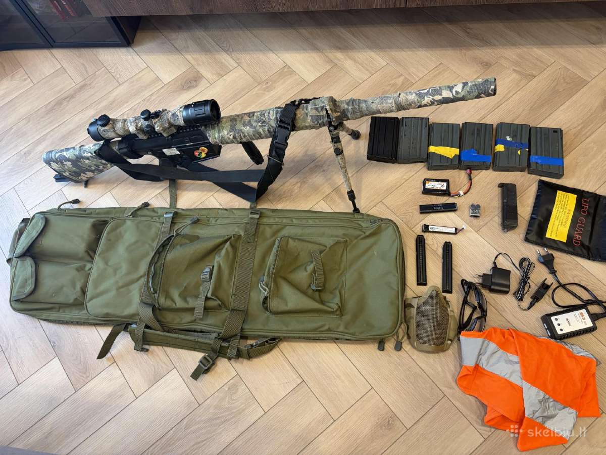Airsoft Dmr Sr25 + Cyma Cm127 komplektas - nuotraukos Nr. 2