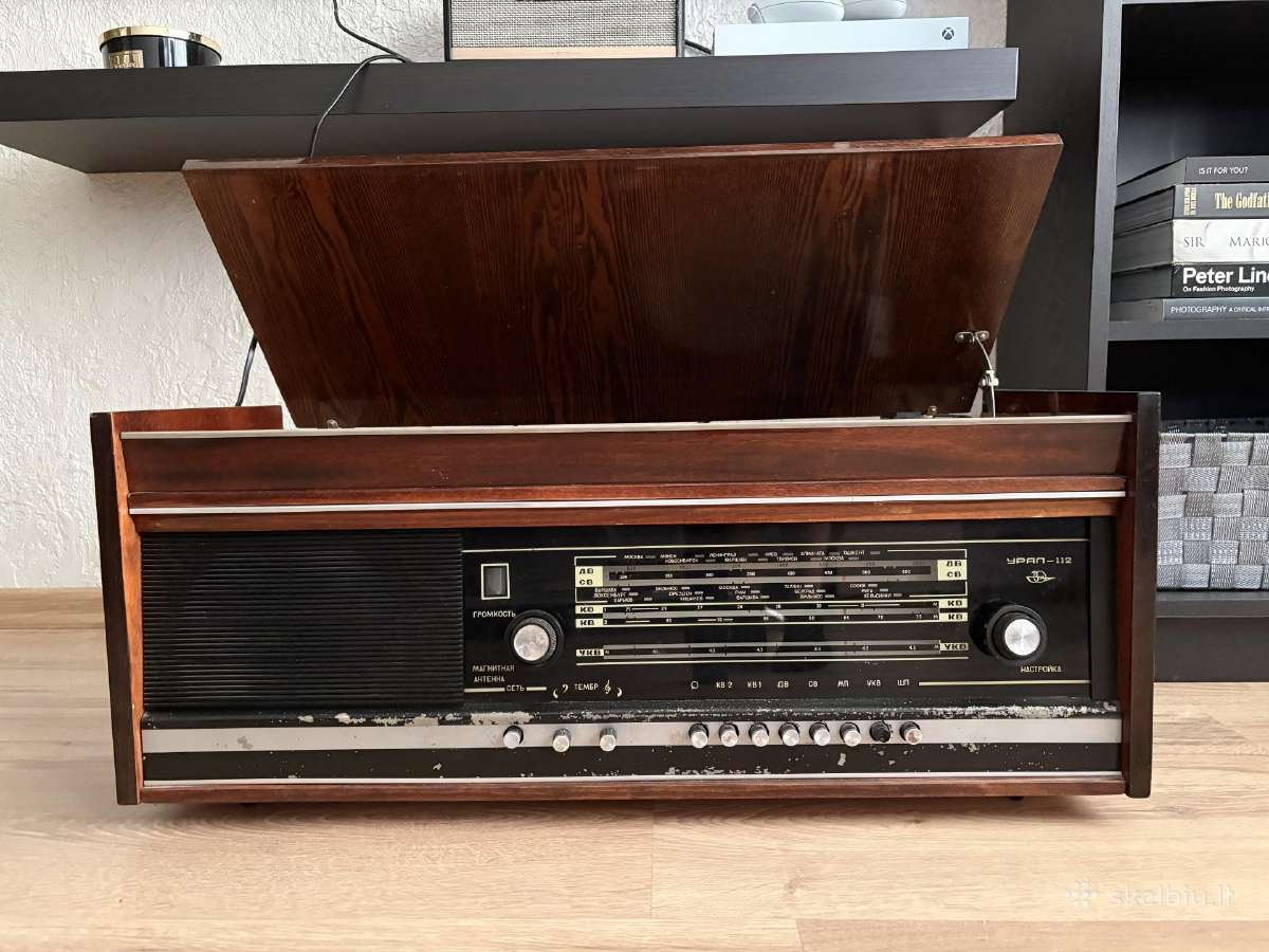 Ural-112 radijas su patefonu + vinilai - nuotraukos Nr. 6