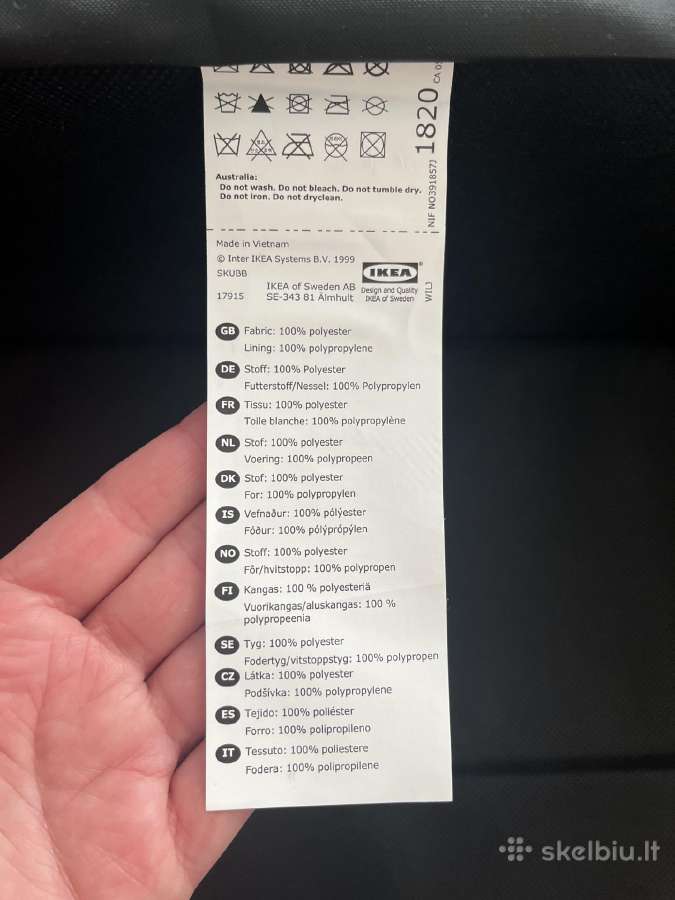 Ikea didelė medžiaginė daiktadėžė - nuotraukos Nr. 5