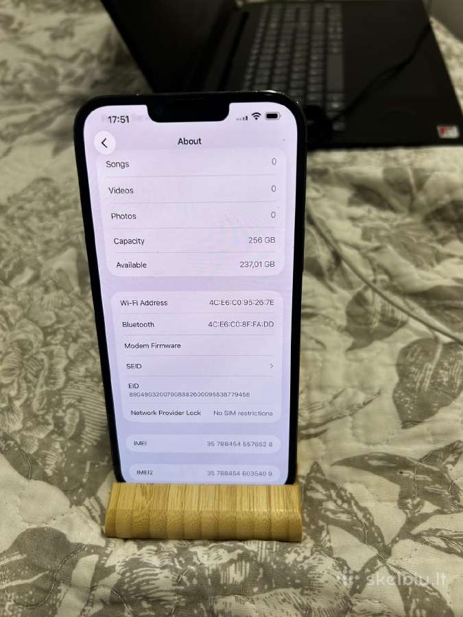 iPhone 13 pro max 256gb baterija 91 - nuotraukos Nr. 2