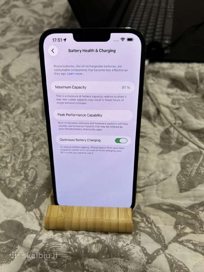iPhone 13 pro max 256gb baterija 91 - nuotraukos Nr. 3