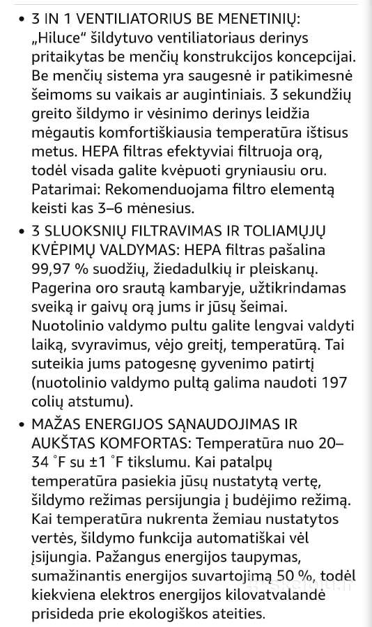 3-in-1 ventiliatorius hot+cool - nuotraukos Nr. 5