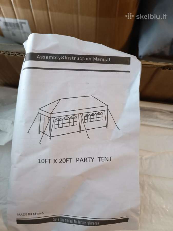 Sodo,lauko šventinė palapinė, pavėsinė, 3*6 - nuotraukos Nr. 5