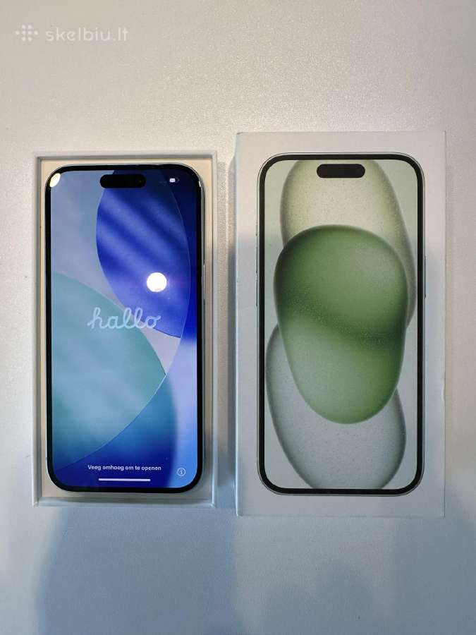iPhone 15 128gb žalias - nuotraukos Nr. 3