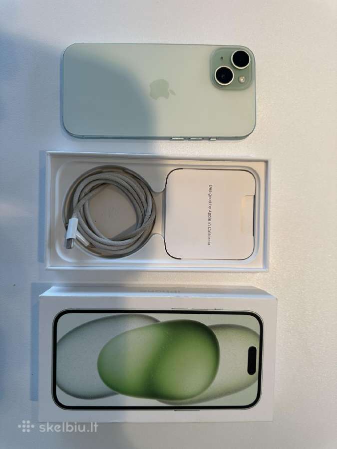 iPhone 15 128gb žalias - nuotraukos Nr. 8