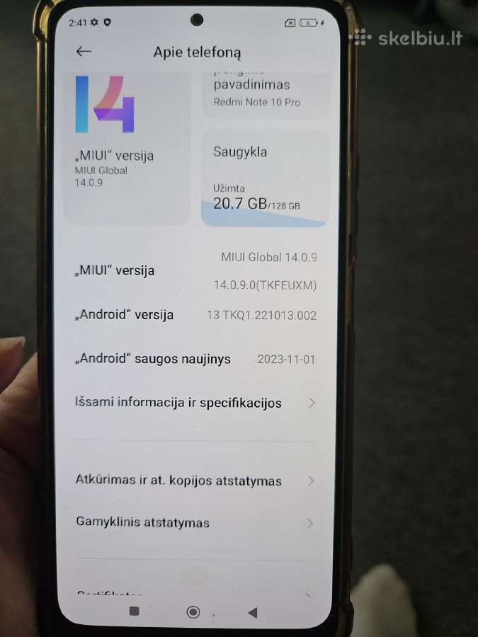 Redmi note 10 pro - nuotraukos Nr. 3