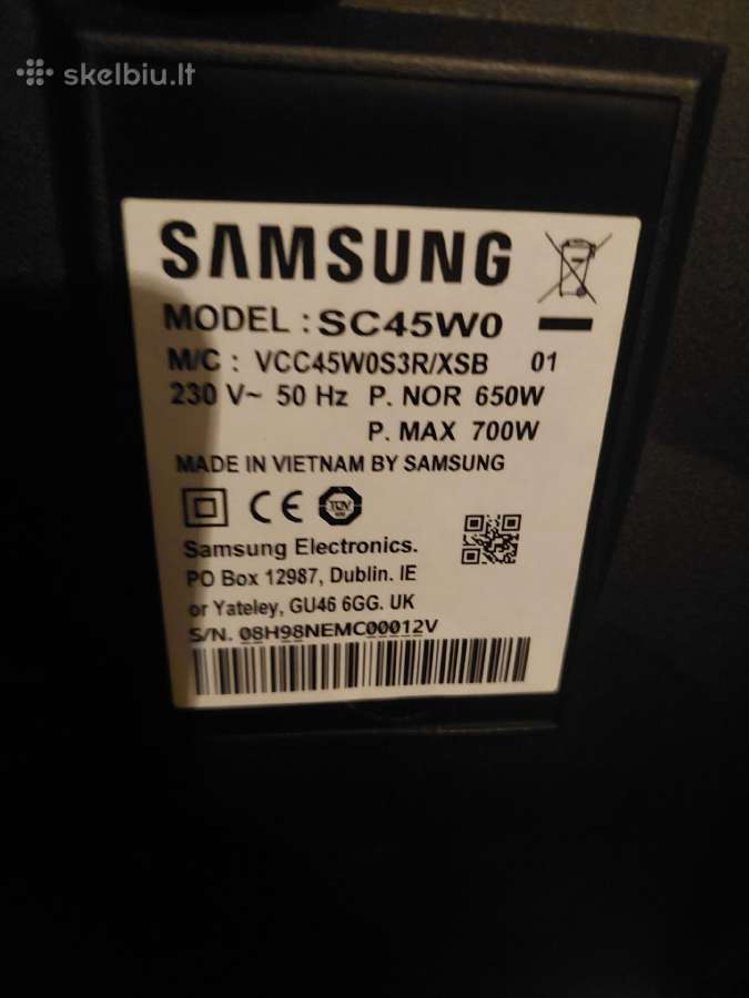 Samsung dulkiu siurbli - nuotraukos Nr. 4