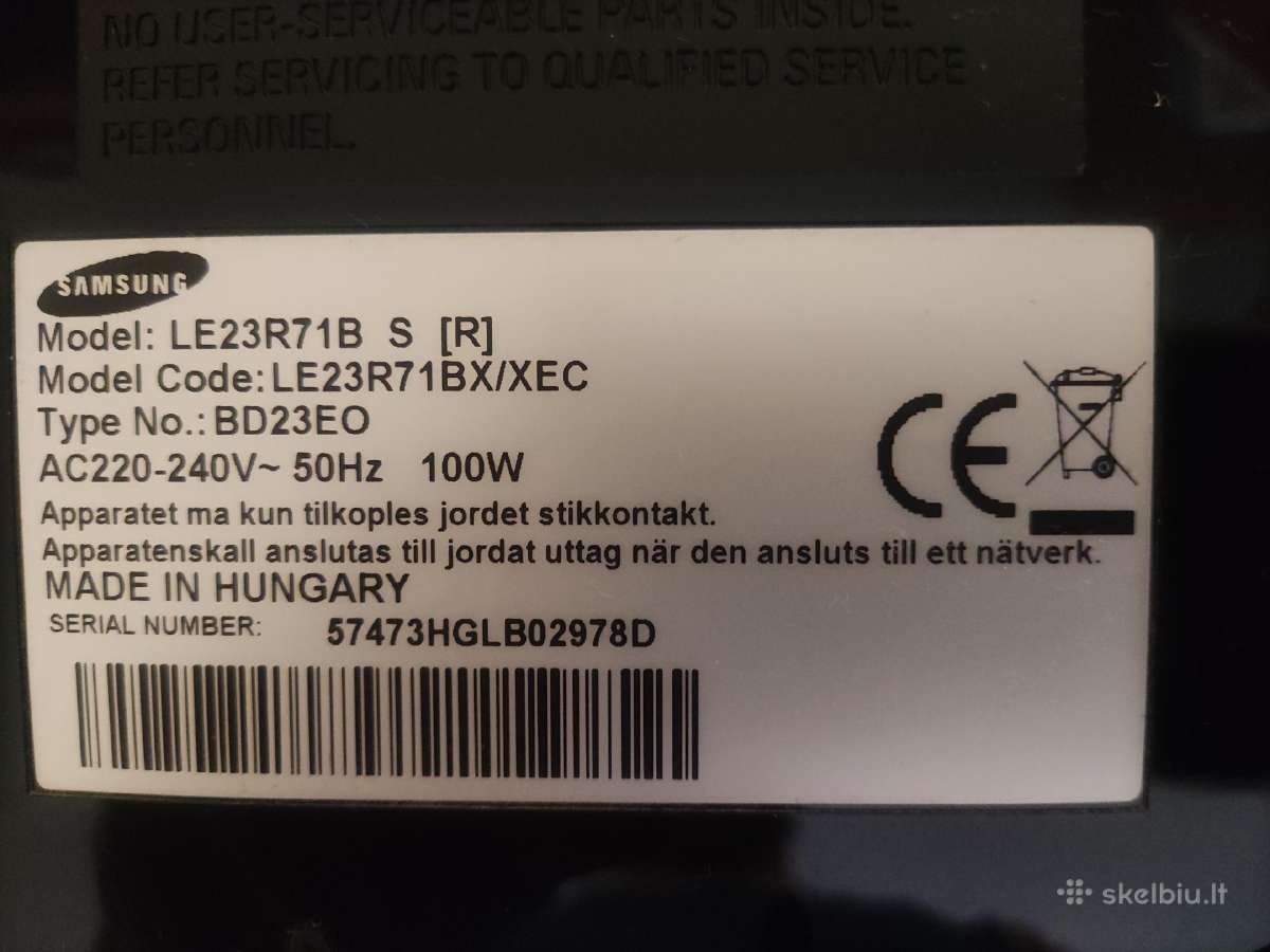Televizorius Samsung Le23r71b - nuotraukos Nr. 4