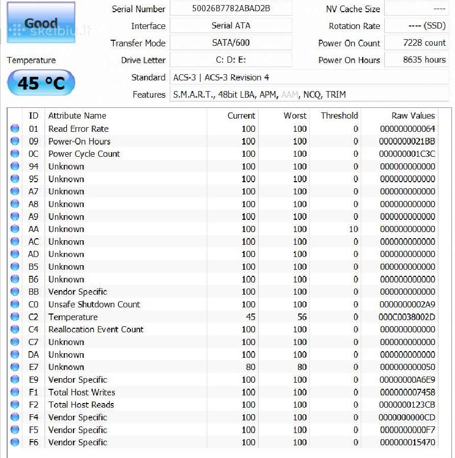SSD HDD 240gb Kingston 2,5" sata - nuotraukos Nr. 3