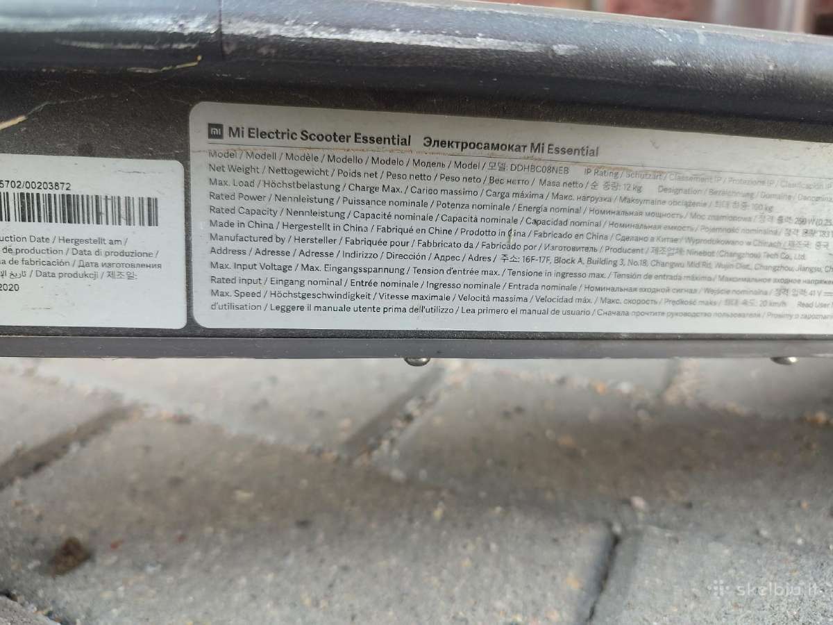 Paspirtukas Mi Essential scooter - nuotraukos Nr. 2