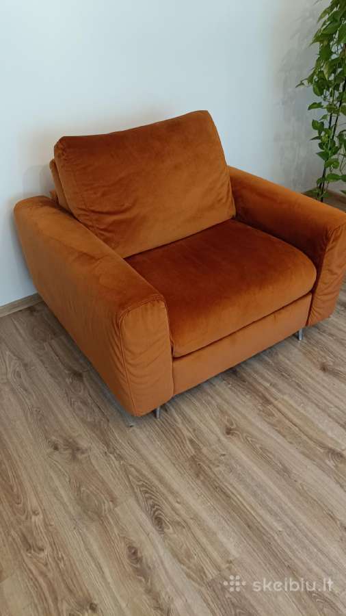 Itališka sofa transformeris su foteliuku. - nuotraukos Nr. 9