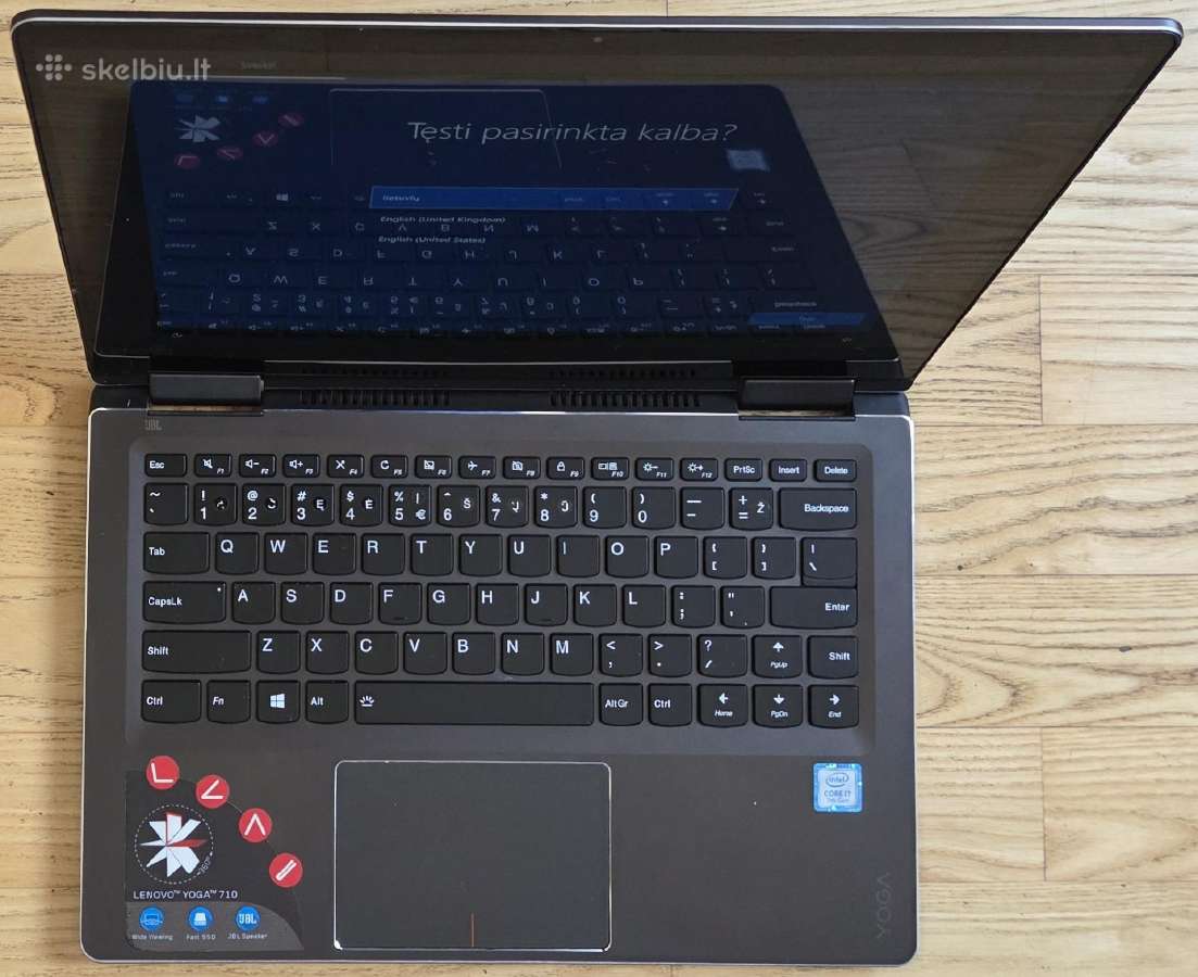 Lenovo Yoga 710-14ikb (2 viename) su dėklu - nuotraukos Nr. 3