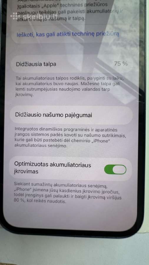 iPhone 13 128gb midnight blue - nuotraukos Nr. 5
