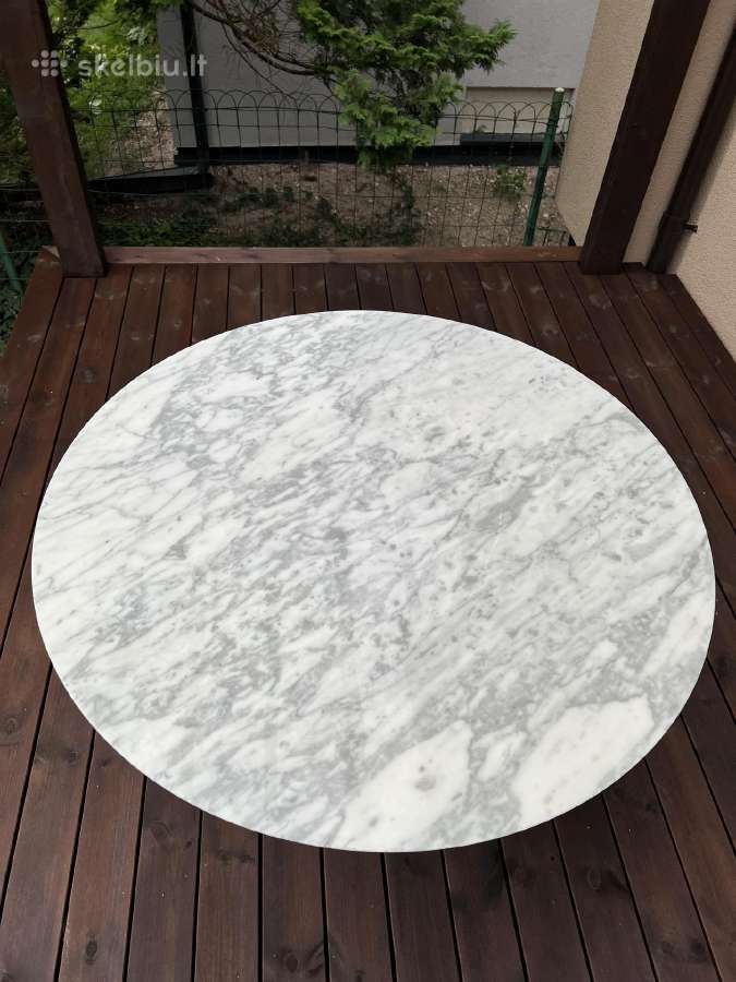 Tikro Carrara marmuro valgomojo stalas 2-4asmenims - nuotraukos Nr. 2
