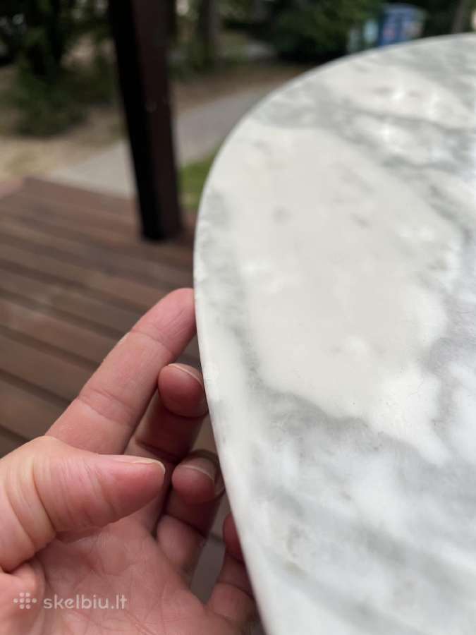 Tikro Carrara marmuro valgomojo stalas 2-4asmenims - nuotraukos Nr. 10
