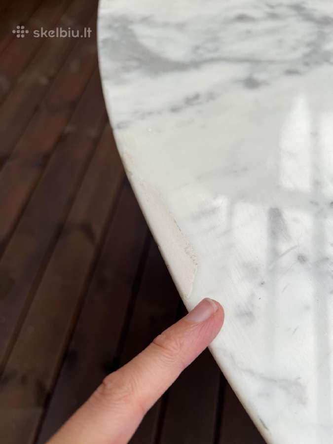 Tikro Carrara marmuro valgomojo stalas 2-4asmenims - nuotraukos Nr. 12